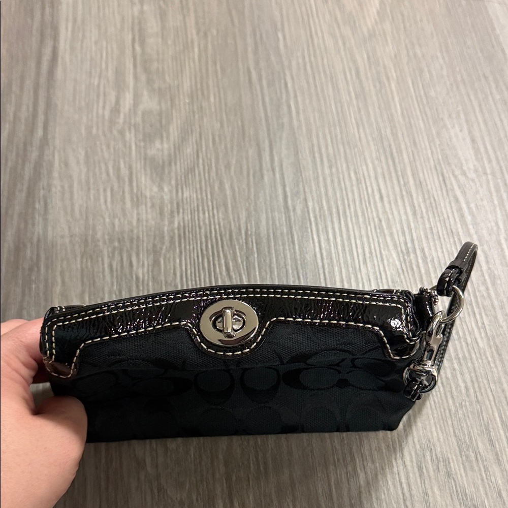 Like new Black Coach Wristlet Clutch - Picture 2 of 4